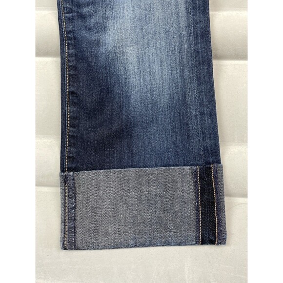 Citizens of Humanity Jeans Womens 30 Blue Dani Cropped Straight Leg Cuffed COH - Picture 3 of 14